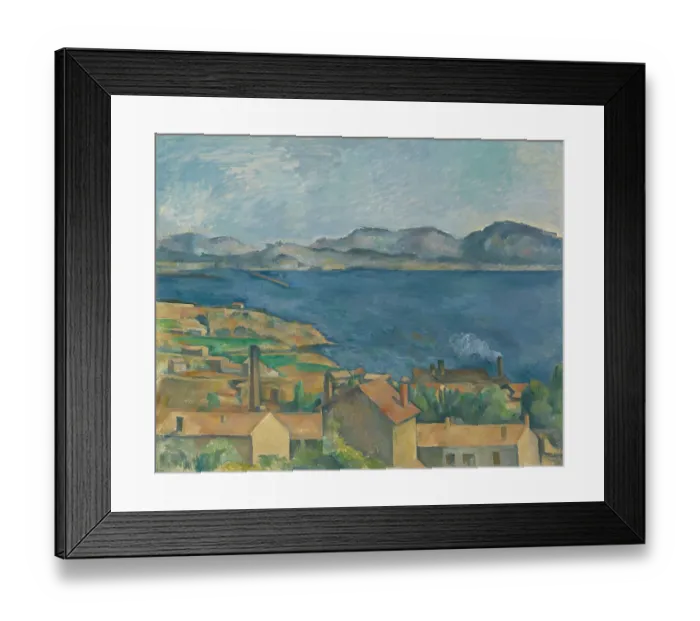 Framed Print : The Bay of Marseilles, Seen from L'Estaque, ca 1885. Artist: Cézanne, Paul (1839-1906) Framed Print : The Bay of Marseilles, Seen from L'Estaque, ca 1885. Artist: Cézanne, Paul (1839-1906)