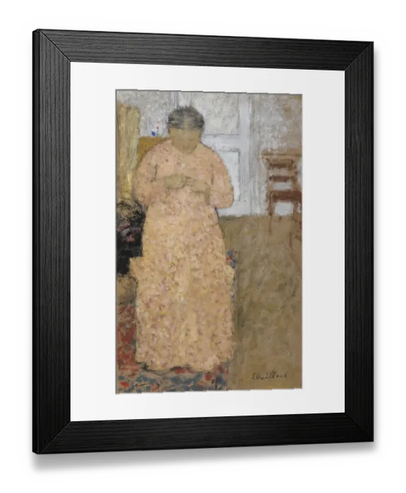 Framed Print : Woman in Pink Dress, um 1900-1904. Artist: Vuillard, Édouard (1868-1940) Framed Print : Woman in Pink Dress, um 1900-1904. Artist: Vuillard, Édouard (1868-1940)