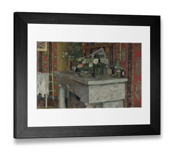 Framed Print : The Mantelpiece (La Cheminée), 1905. Artist: Vuillard, Édouard (1868-1940) Framed Print : The Mantelpiece (La Cheminée), 1905. Artist: Vuillard, Édouard (1868-1940)