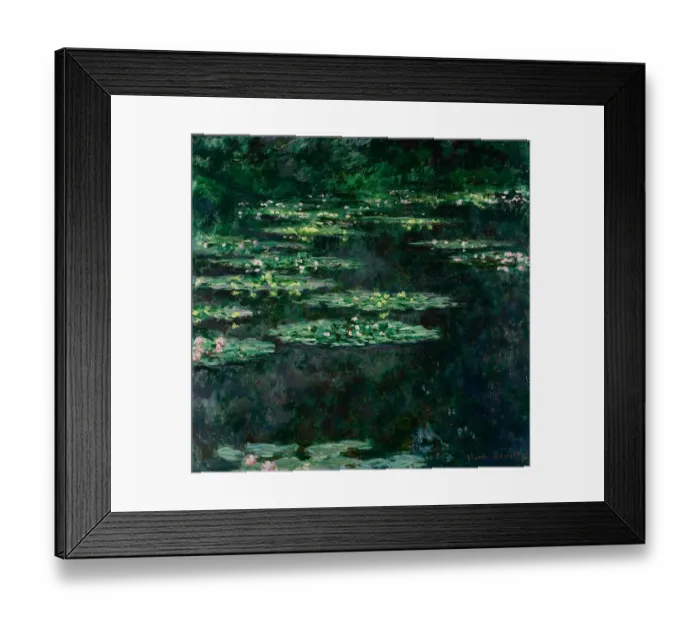 Framed Print : The Water Lilies (Les Nymphéas). Artist: Monet, Claude (1840-1926)