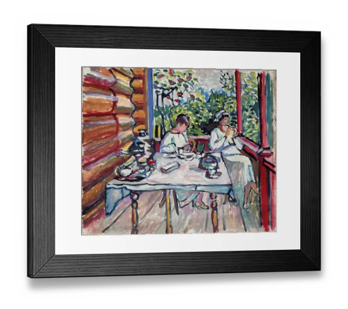 Framed Print : Achtyrka. Nina And Tatiana On The Veranda Framed Print : Achtyrka. Nina And Tatiana On The Veranda