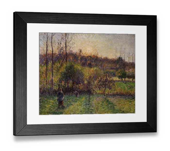 Framed Print : Rising Sun At Eragny