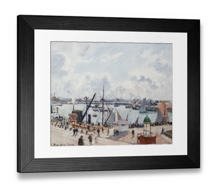 Framed Print : The Outer Harbour of Le Havre. Morning. Sun. Artist: Pissarro, Camille (1830-1903) Framed Print : The Outer Harbour of Le Havre. Morning. Sun. Artist: Pissarro, Camille (1830-1903)