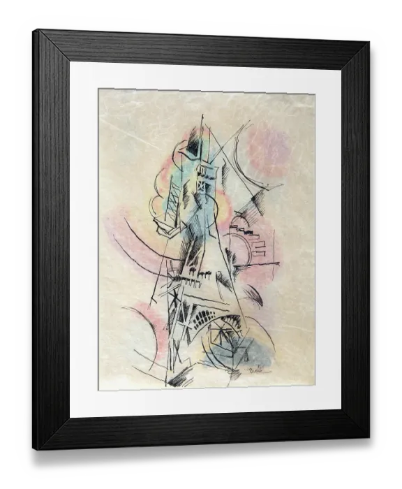 Framed Print : Study For La Tour Eiffel Framed Print : Study For La Tour Eiffel