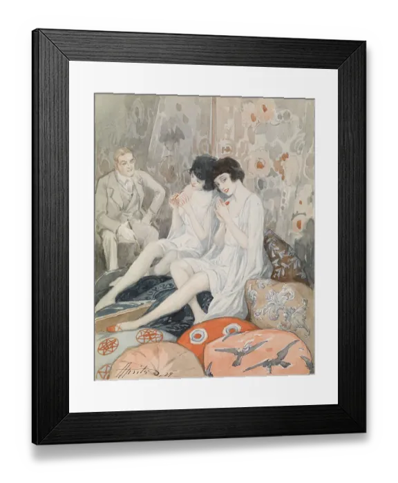 Framed Print : Lady in Her Boudoir, 1929 Framed Print : Lady in Her Boudoir, 1929