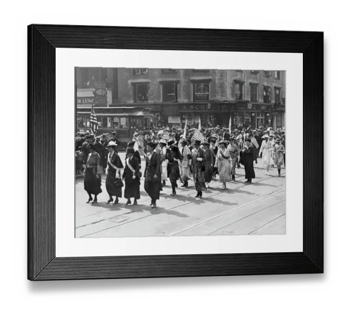 Framed Print : Triumphant Votes For Women Suffrage Parade Framed Print : Triumphant Votes For Women Suffrage Parade