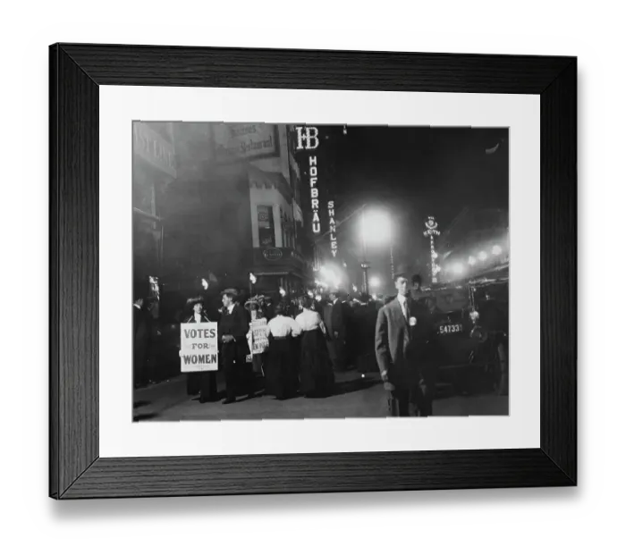Framed Print : Suffragettes Of Broadway