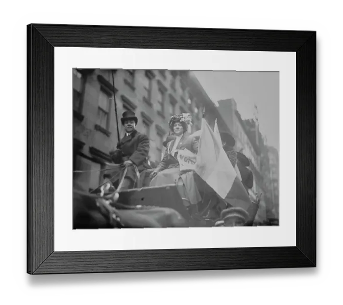 Framed Print : Suffragette Advertise Parade Framed Print : Suffragette Advertise Parade