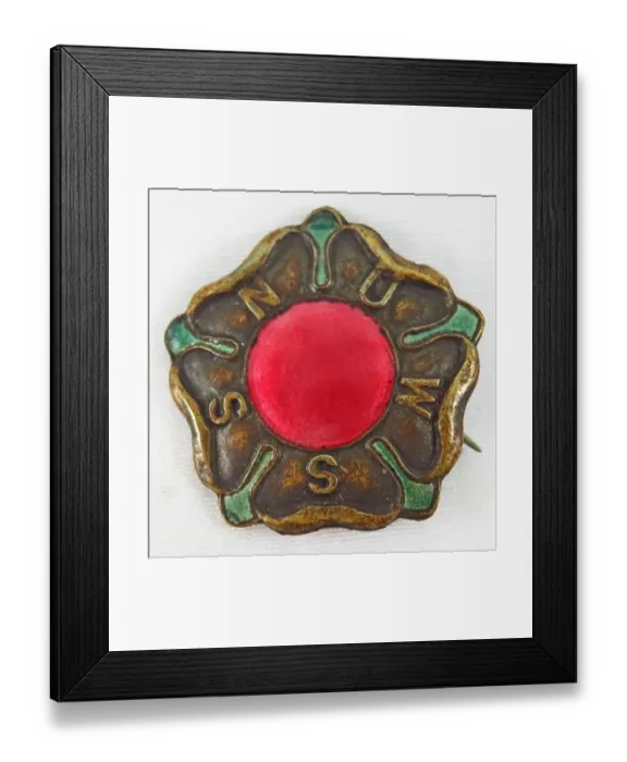 Framed Print : NUWSS Suffrage Pin Framed Print : NUWSS Suffrage Pin