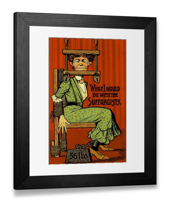 Framed Print : Suffrage Torture Framed Print : Suffrage Torture