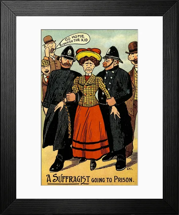 Framed Print : Arresting A Suffragist Framed Print : Arresting A Suffragist