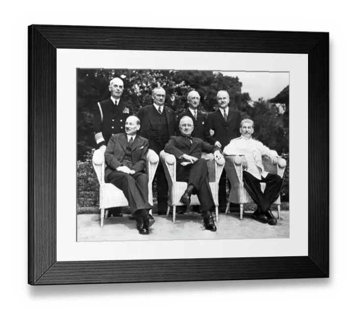Framed Print : Potsdam Big Three Conference Framed Print : Potsdam Big Three Conference