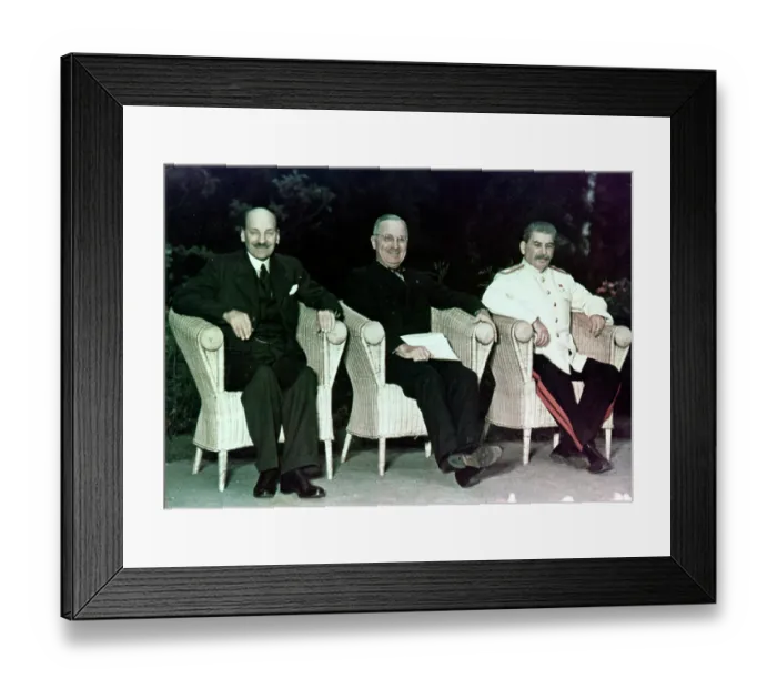 Framed Print : Attlee, Truman, & Stalin At Potsdam Framed Print : Attlee, Truman, & Stalin At Potsdam