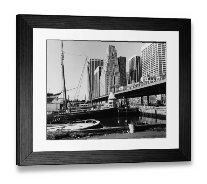 Framed Print : Looking South From Pier 17, South Street Seaport Framed Print : Looking South From Pier 17, South Street Seaport