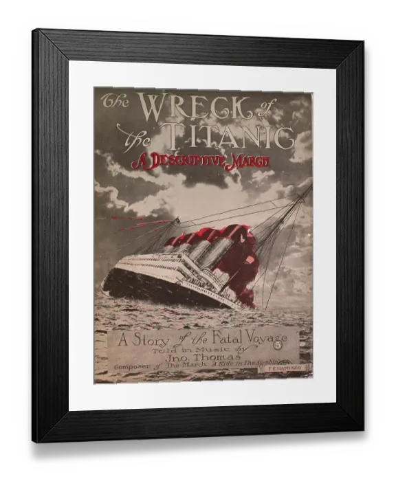 Framed Print : The Wreck Of The Titanic Framed Print : The Wreck Of The Titanic