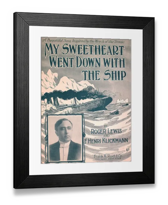 Framed Print : My Sweetheart Went Down With The Ship