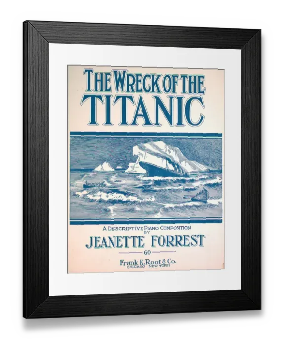 Framed Print : The Wreck Of The Titanic Framed Print : The Wreck Of The Titanic