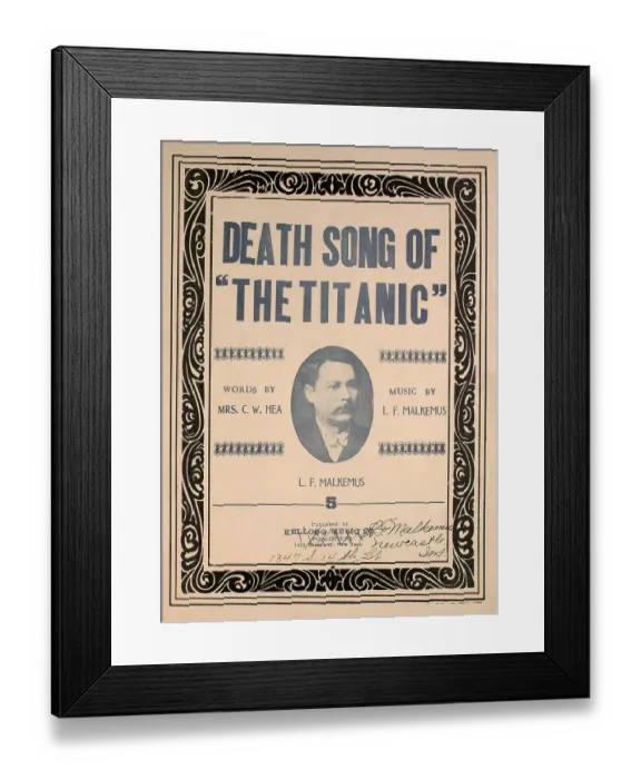 Framed Print : Death Song Of The Titanic Framed Print : Death Song Of The Titanic