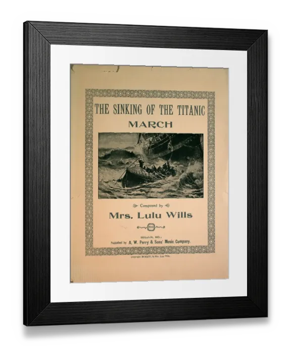 Framed Print : The Sinking Of The Titanic Framed Print : The Sinking Of The Titanic