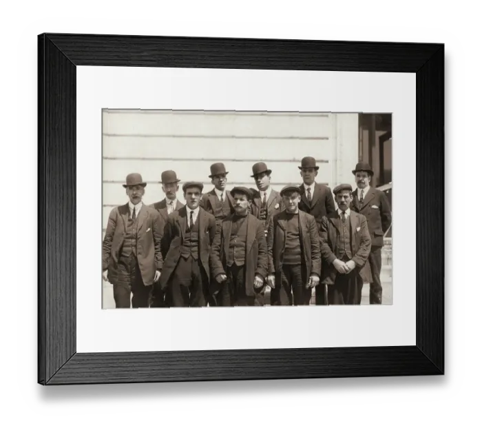 Framed Print : Titanic Crew Survivors Framed Print : Titanic Crew Survivors