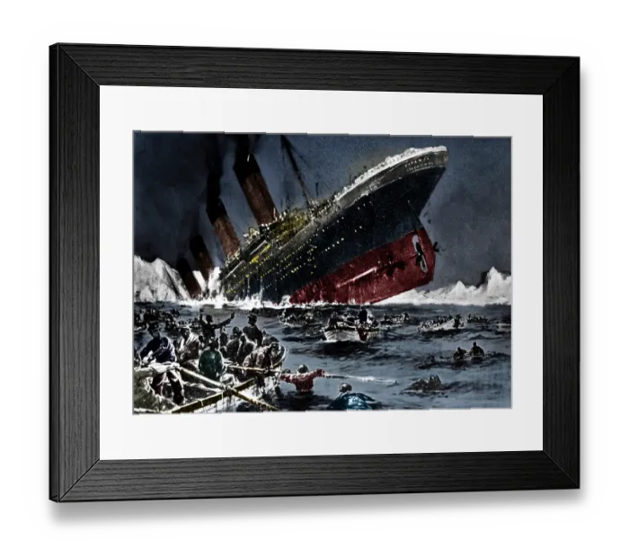 Framed Print : The Sinking Of SS Titanic 14 April 1912 Framed Print : The Sinking Of SS Titanic 14 April 1912