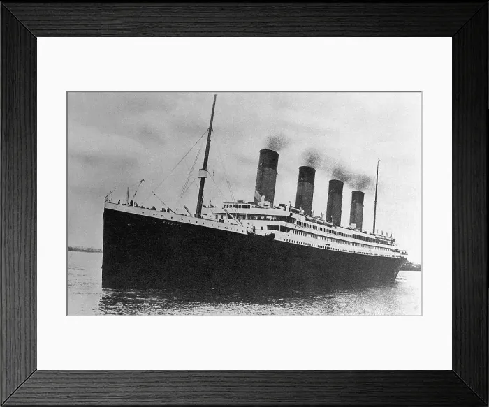 Framed Print : Titanic on Maiden Voyage Framed Print : Titanic on Maiden Voyage