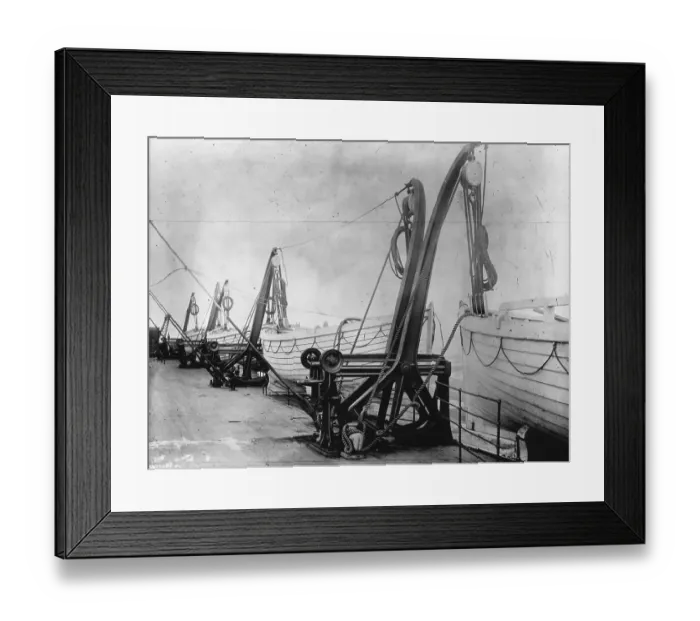 Framed Print : Titanic Lifeboats Framed Print : Titanic Lifeboats