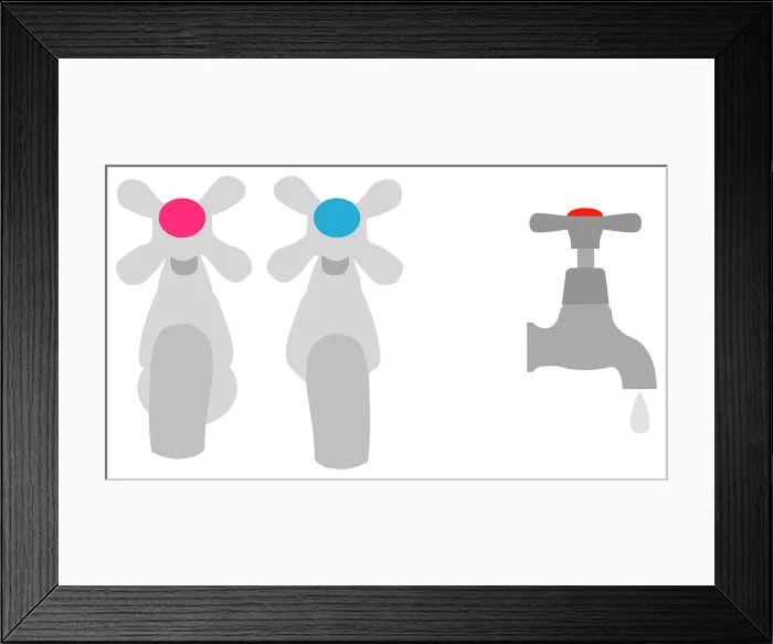 Framed Print : Taps. Dorling Kindersley Prints Framed Print : Taps. Dorling Kindersley Prints