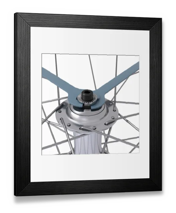 Framed Print : Servicing a wheel bearing Cup-and-cone types