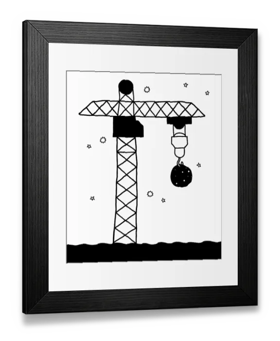 Framed Print : On the construction of the heavens