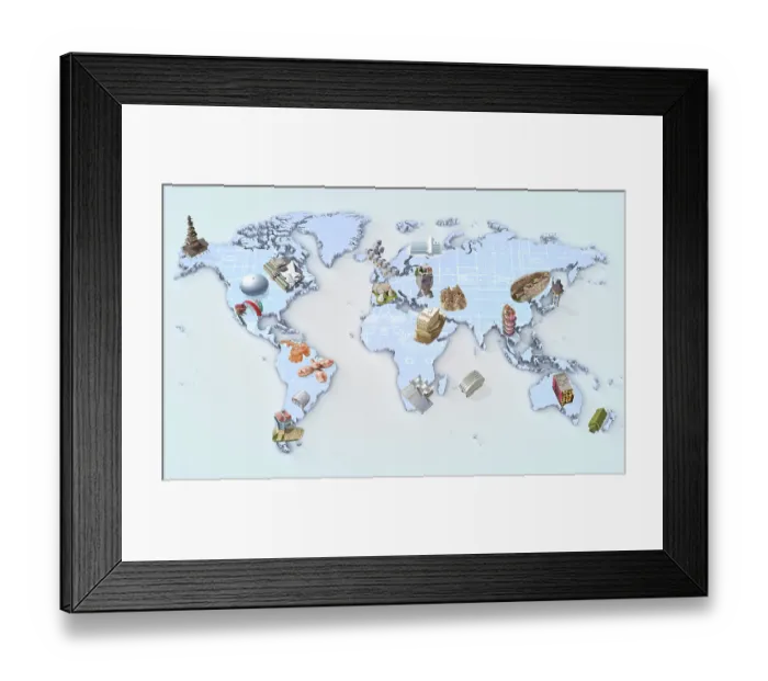 Framed Print : Awesome Architecture artworks and basemap