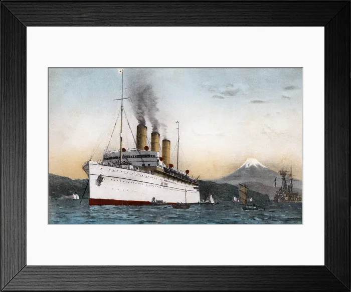 Framed Print : Empress Of Russia In Japanese Waters Framed Print : Empress Of Russia In Japanese Waters