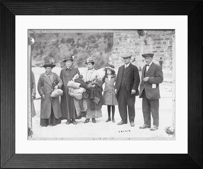 Framed Print : Survivors of the Lusitania Disaster