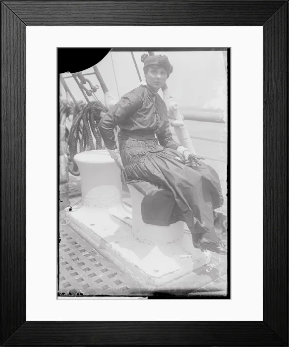 Framed Print : Lusitania Survivor on Ship Deck Framed Print : Lusitania Survivor on Ship Deck