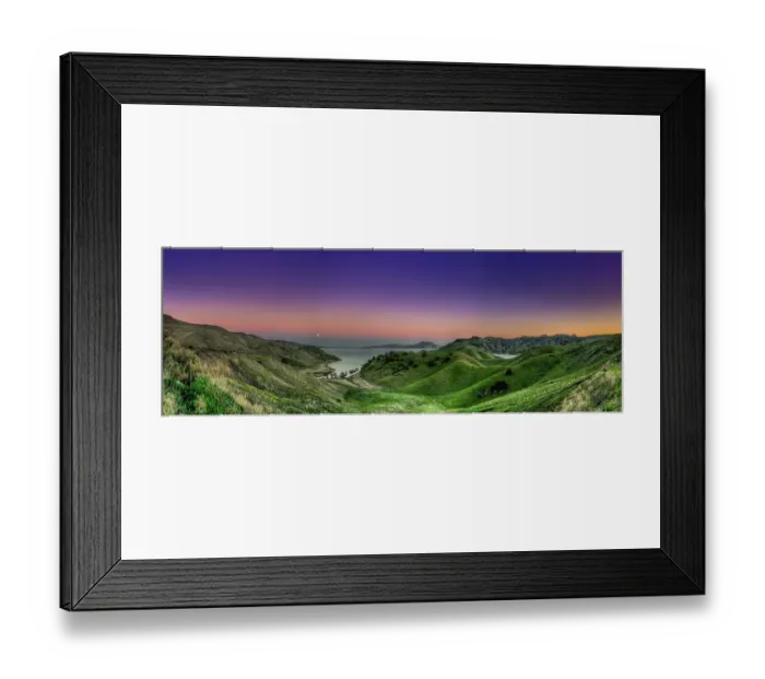 Framed Print : moonrise panorama | san luis res, california Framed Print : moonrise panorama | san luis res, california