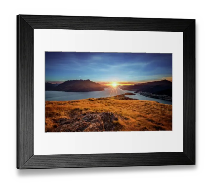 Framed Print : A faceful of sunset
