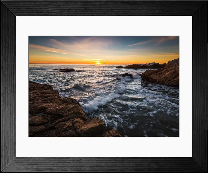 Framed Print : Sunset in Malibu Framed Print : Sunset in Malibu