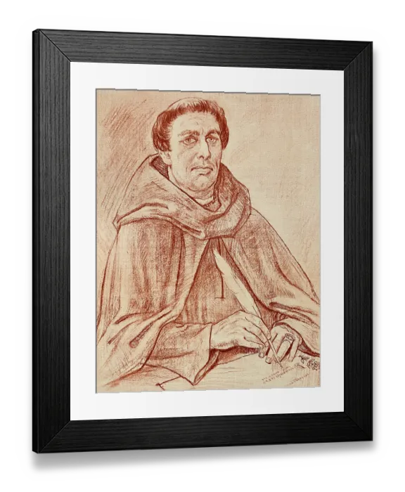Framed Print : Walahfrid Strabo, herbalist Framed Print : Walahfrid Strabo, herbalist