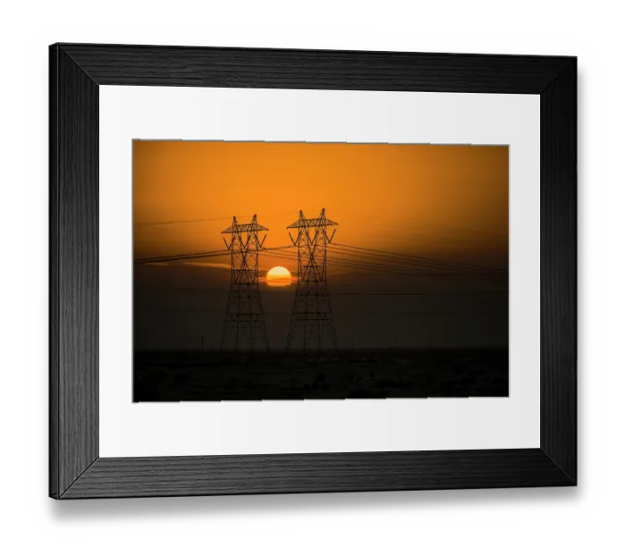 Framed Print : Sunset in california's central valley Framed Print : Sunset in california's central valley