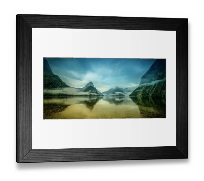 Framed Print : Dawn at Milford Sound, New Zealand Framed Print : Dawn at Milford Sound, New Zealand