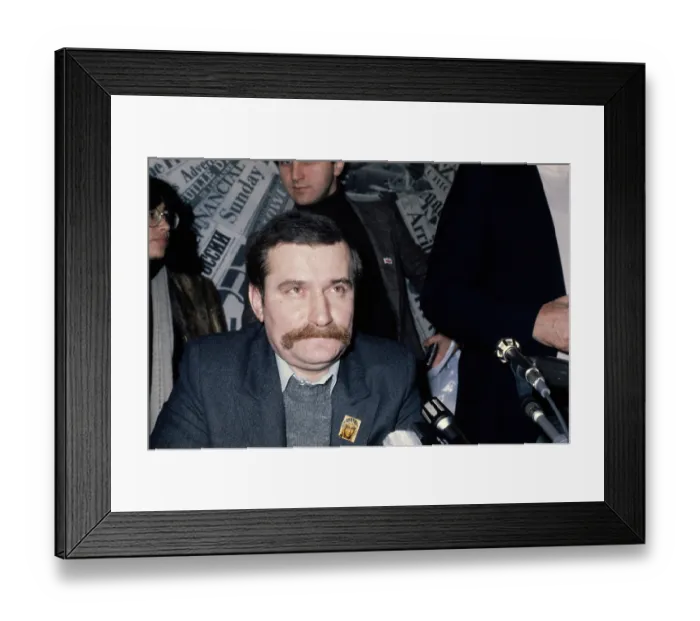 Framed Print : Lech Walesa Framed Print : Lech Walesa