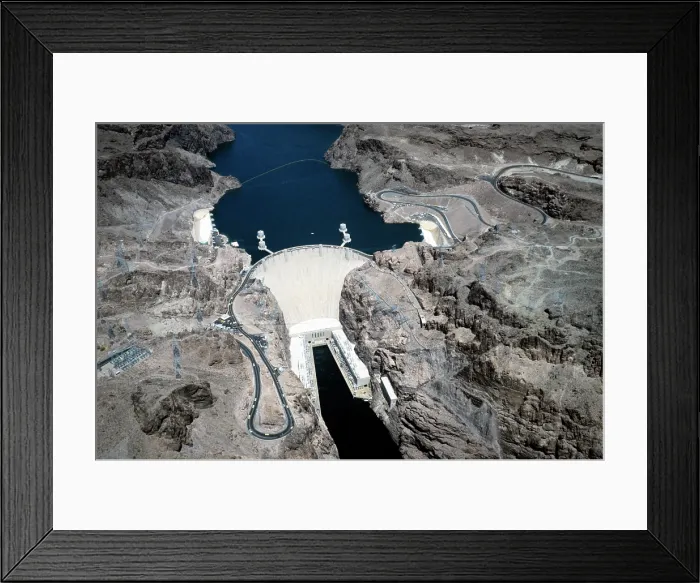 Framed Print : Hoover Dam Aerial View Framed Print : Hoover Dam Aerial View