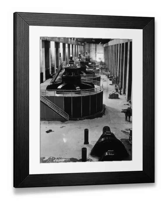 Framed Print : Dam Generators Framed Print : Dam Generators