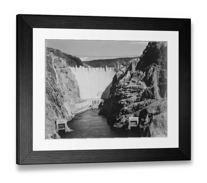 Framed Print : Hoover Dam And Colorado River Framed Print : Hoover Dam And Colorado River