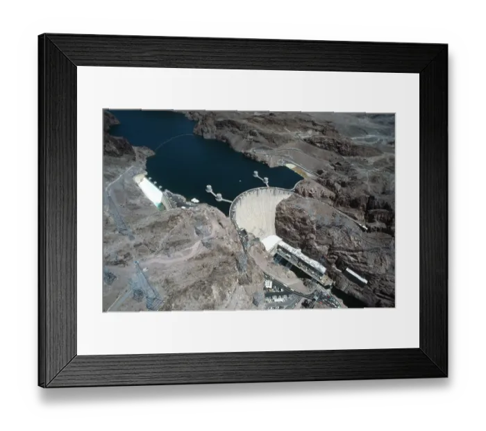 Framed Print : Lake Mead water overflows Hoover Dam Spillways Framed Print : Lake Mead water overflows Hoover Dam Spillways