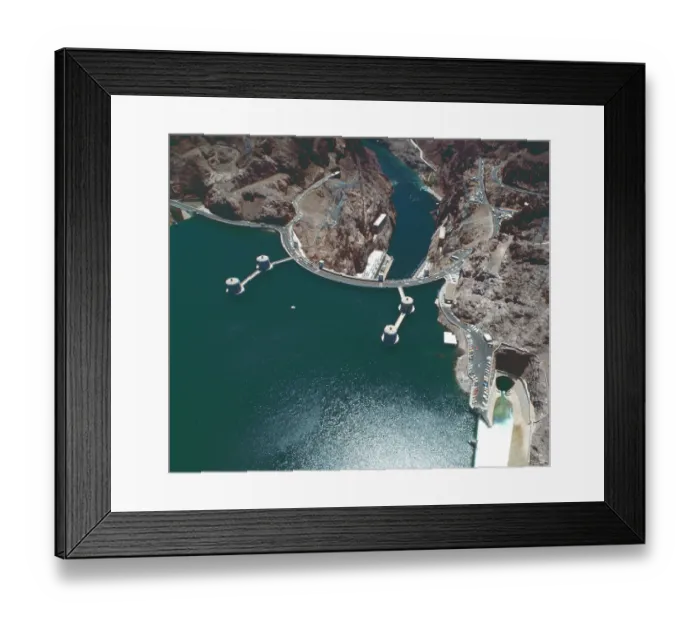 Framed Print : Hoover Dam Overflow Framed Print : Hoover Dam Overflow