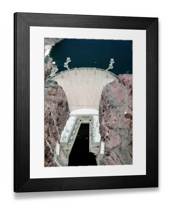Framed Print : Hoover Dam Overflow Framed Print : Hoover Dam Overflow