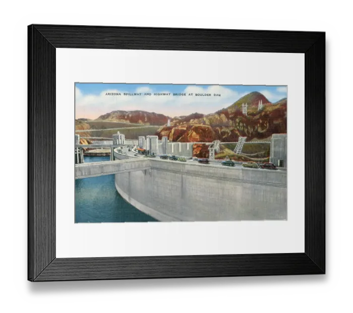 Framed Print : Arizona Spillway & Highway Framed Print : Arizona Spillway & Highway