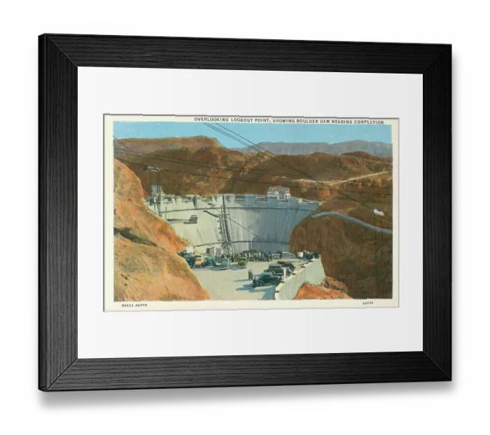 Framed Print : A Picture Of The Boulder Dam Framed Print : A Picture Of The Boulder Dam