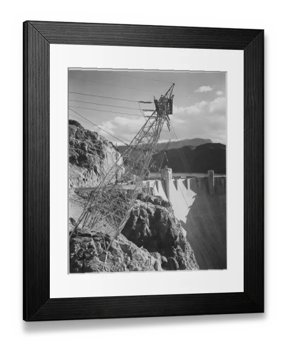 Framed Print : Hoover Dam Transmission Lines Framed Print : Hoover Dam Transmission Lines